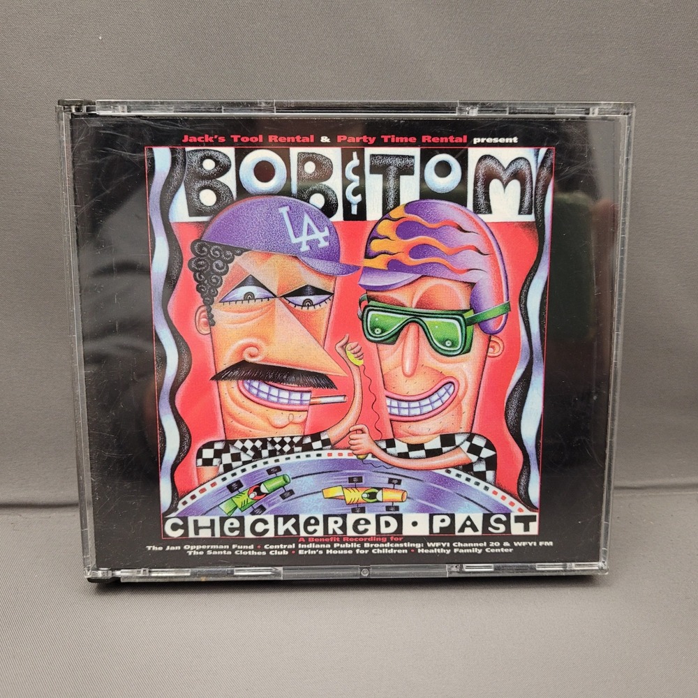 Checkered Past by Bob & Tom (2-CD, 1995) Comedy Radio